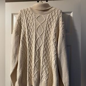 Cream Cable Knit Sweater